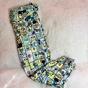 Minions Rise of Gru by Illumination Blue and Yellow Pajama Pants Women’s Size